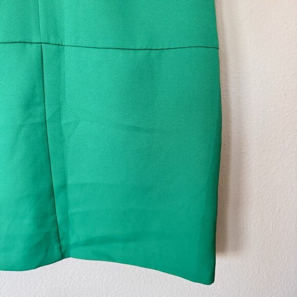 Primark Womens chiffon Silver Zip Front Shift Dress green Size 12 US - Picture 3 of 6